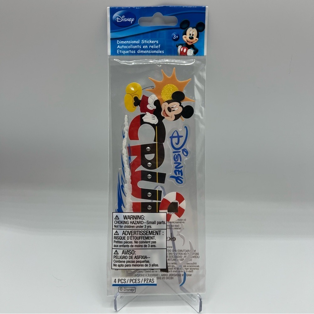 NWT Disney Cruise Dimensional Sticker Scrapbook Mickey DCL‎